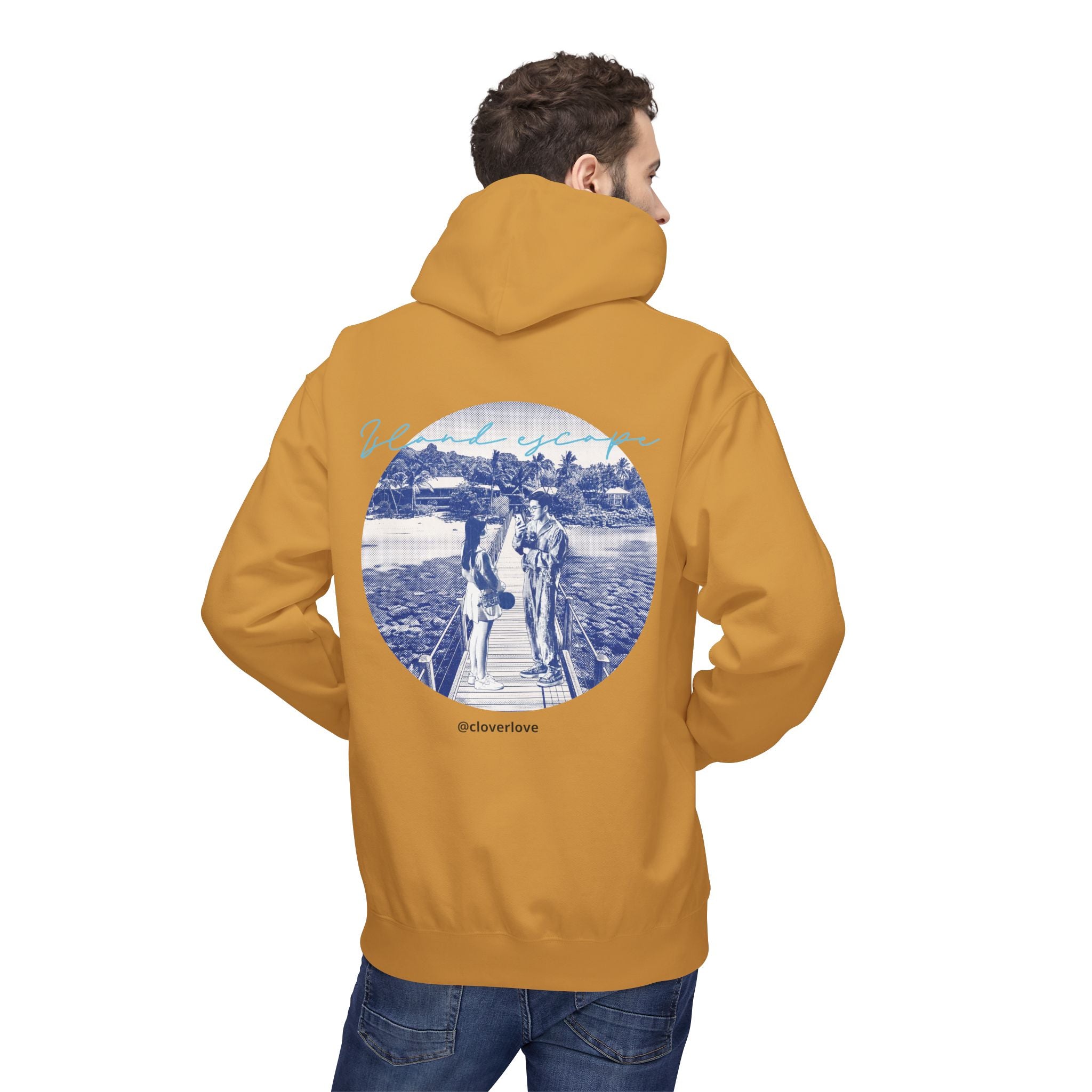 Kapuzenpulli für den Tropenurlaub | Romantisches Strandreise-Grafik-Sweatshirt