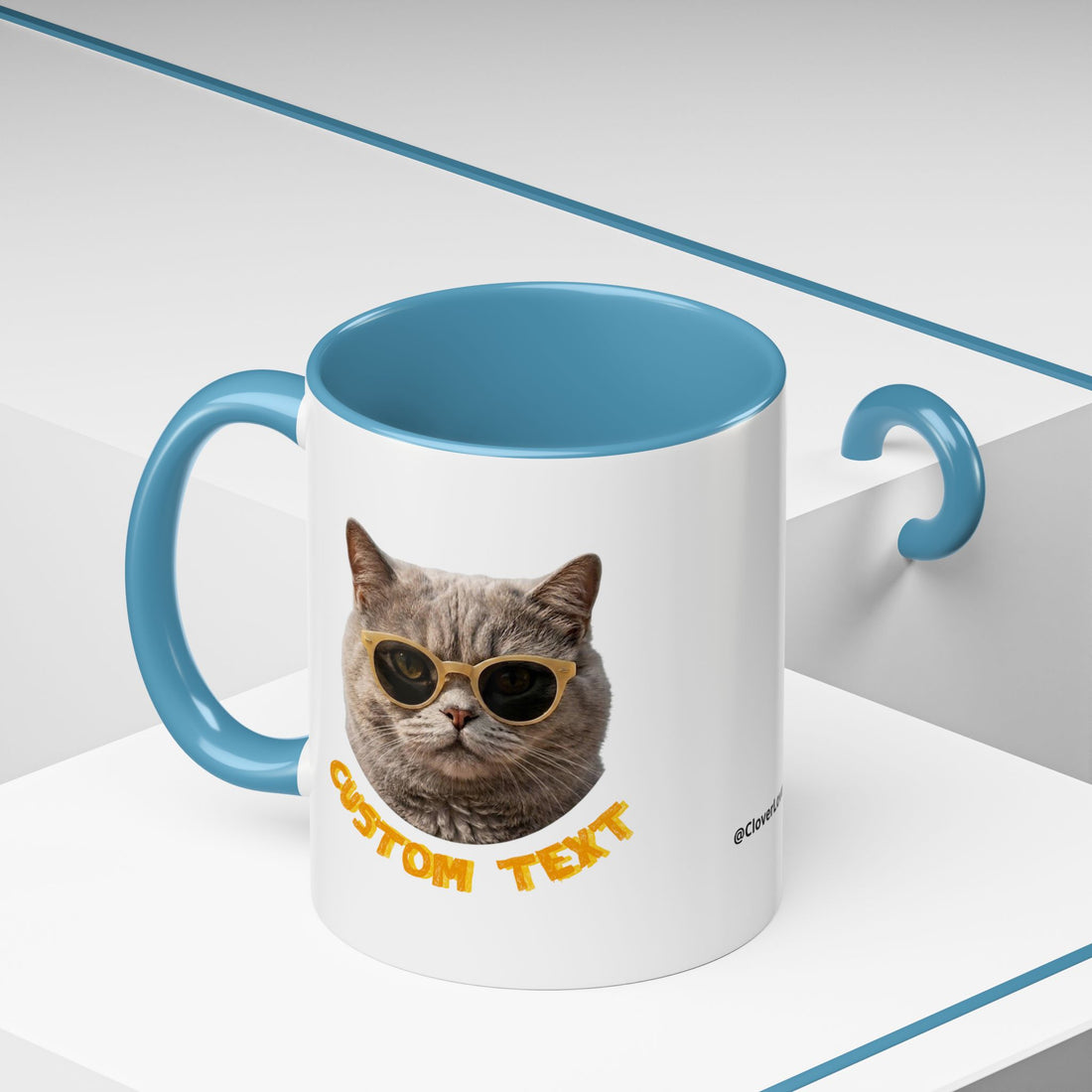 Funny Cat Summer Mug - Cute Beach Coffee Cup for Cat Lovers