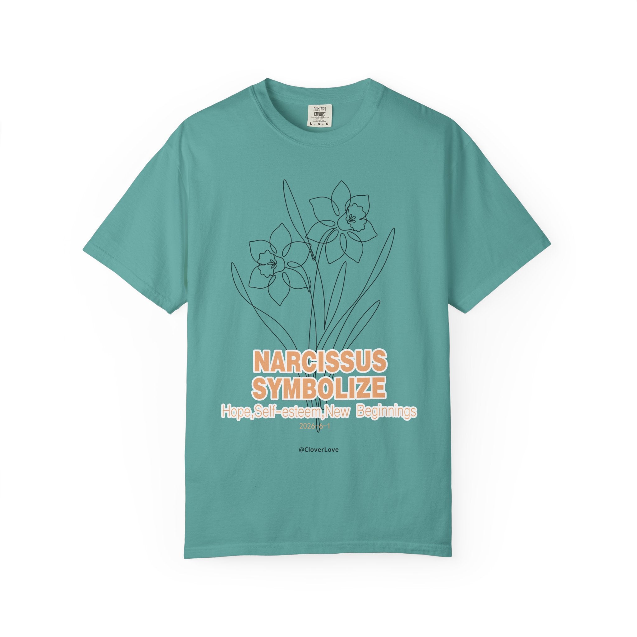 Narcissus Flower T-Shirt - Botanical Graphic Shirt for Flower Lovers