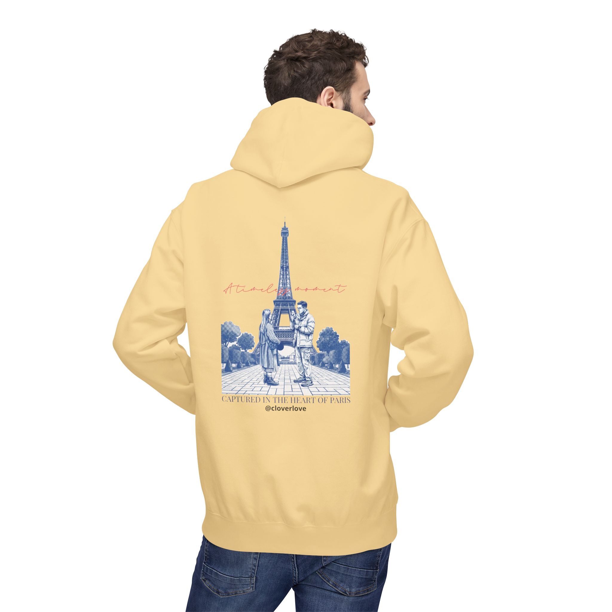 Paris Eiffelturm Hoodie | Romantisches Reise-Grafik-Sweatshirt