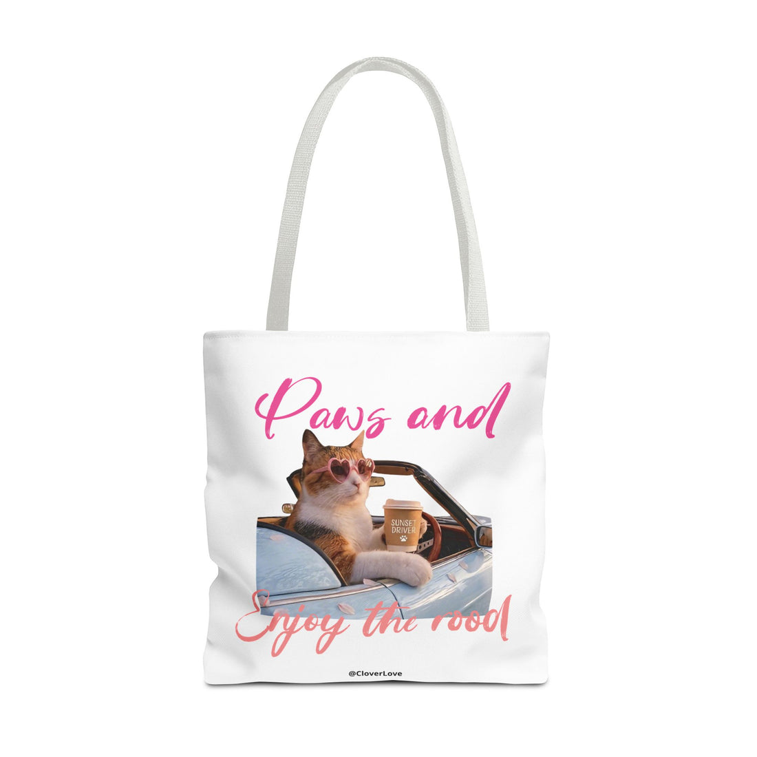 Cute Cat Tote Bag | Custom Cat Photo Personalized Canvas Bag