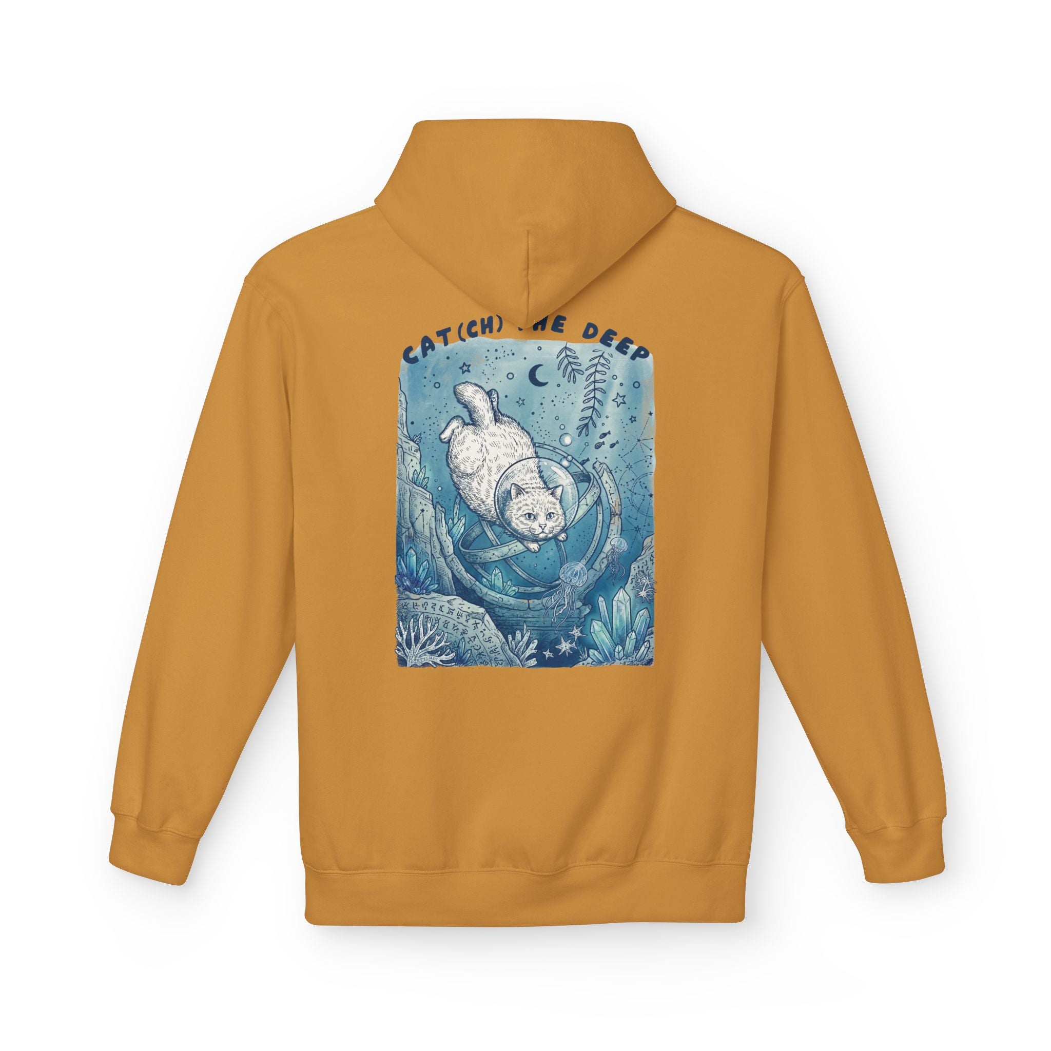 Cat Deep Sea Adventure Hoodie | Vintage Ocean Explorer Graphic Sweatshirt