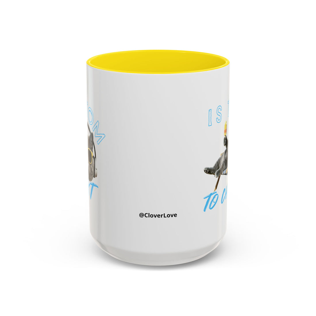 Chill Cat Summer Mug | Personalized Cat Photo Coffee Cup With Custom Text