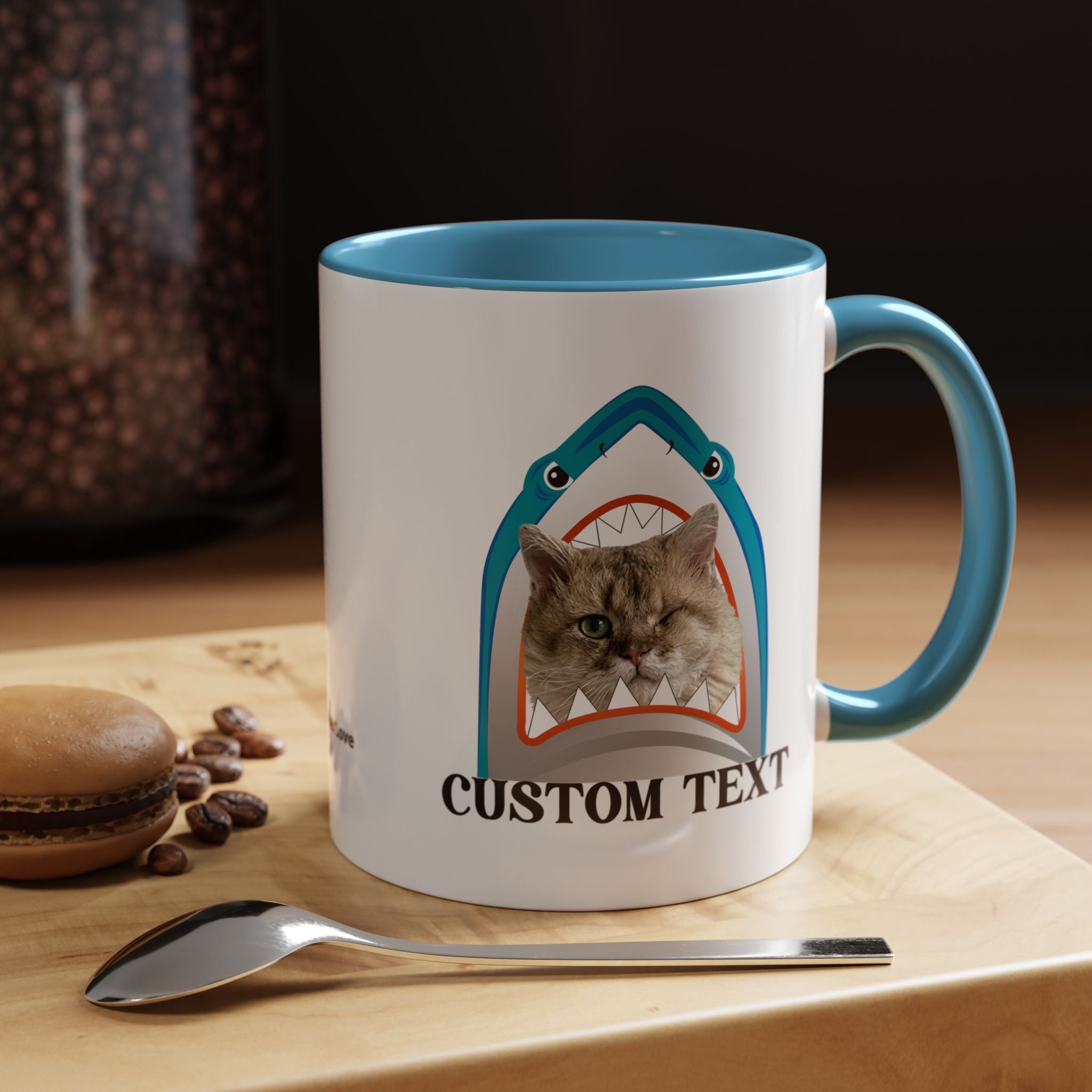 Summer Diving Dog Mug | Personalized Dog Photo Coffee Cup With Custom Text