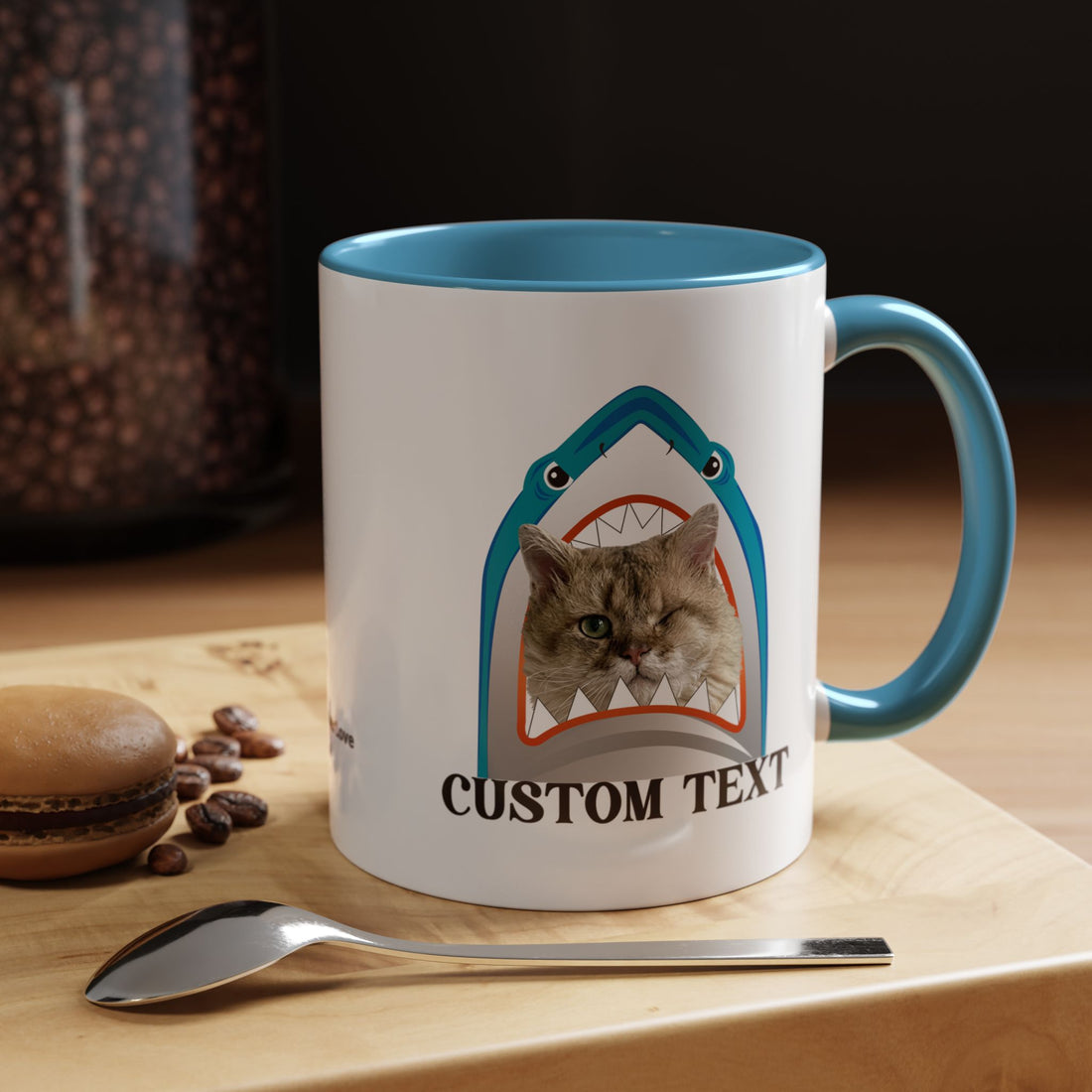 Summer Diving Dog Mug | Personalized Dog Photo Coffee Cup With Custom Text