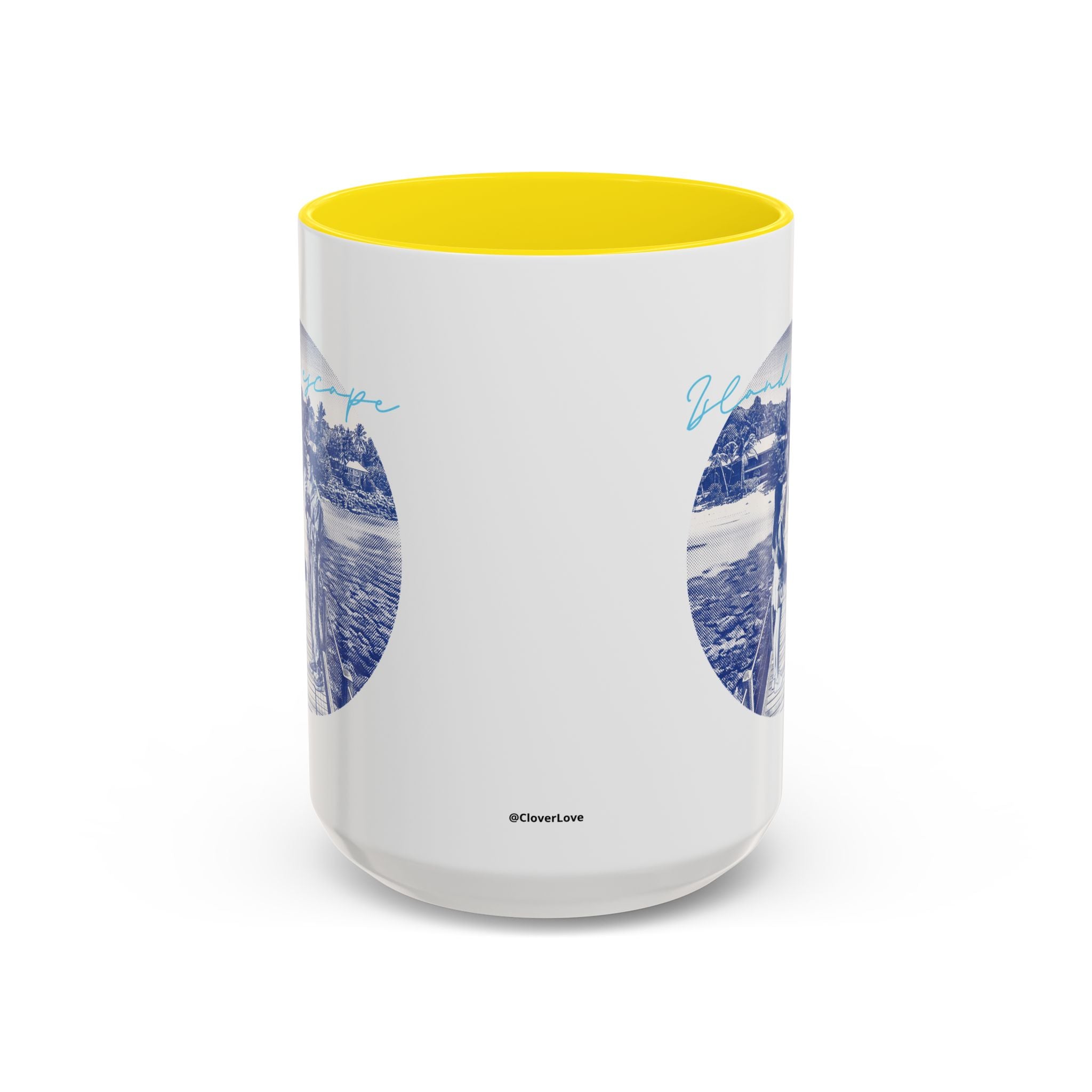 Island Escape Travel Mug - Tropical Beach Coffee Cup for Travelers