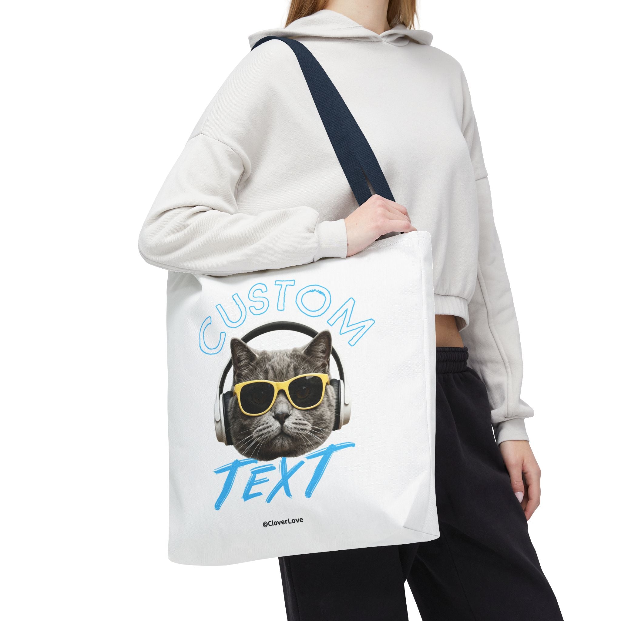 Summer Chill Cat Tote Bag | Funny Cat Lover Beach Bag