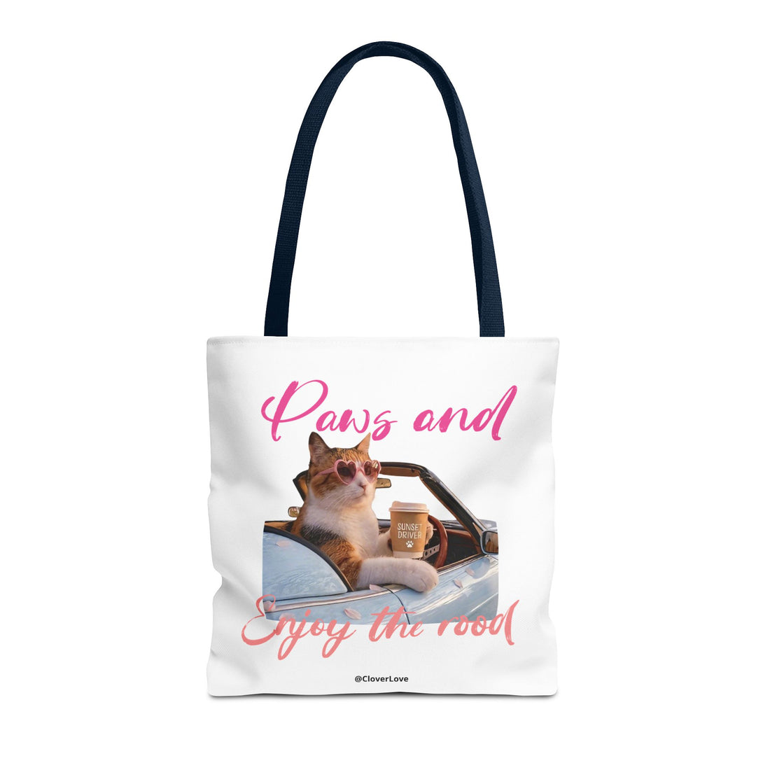 Cute Cat Tote Bag | Custom Cat Photo Personalized Canvas Bag