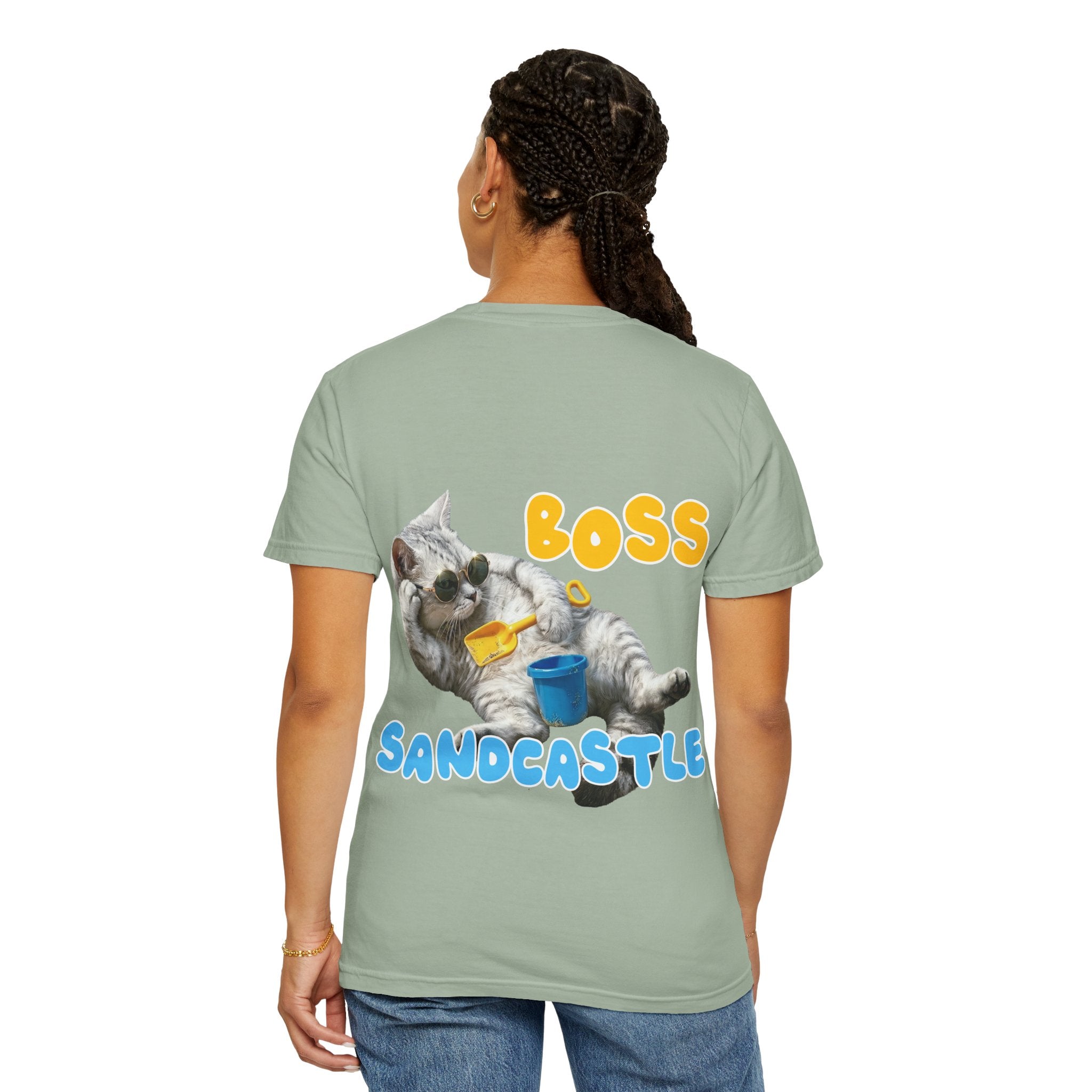 Custom Cat Summer T-Shirt - Funny Beach Cat Tee, Cat Lover Gift