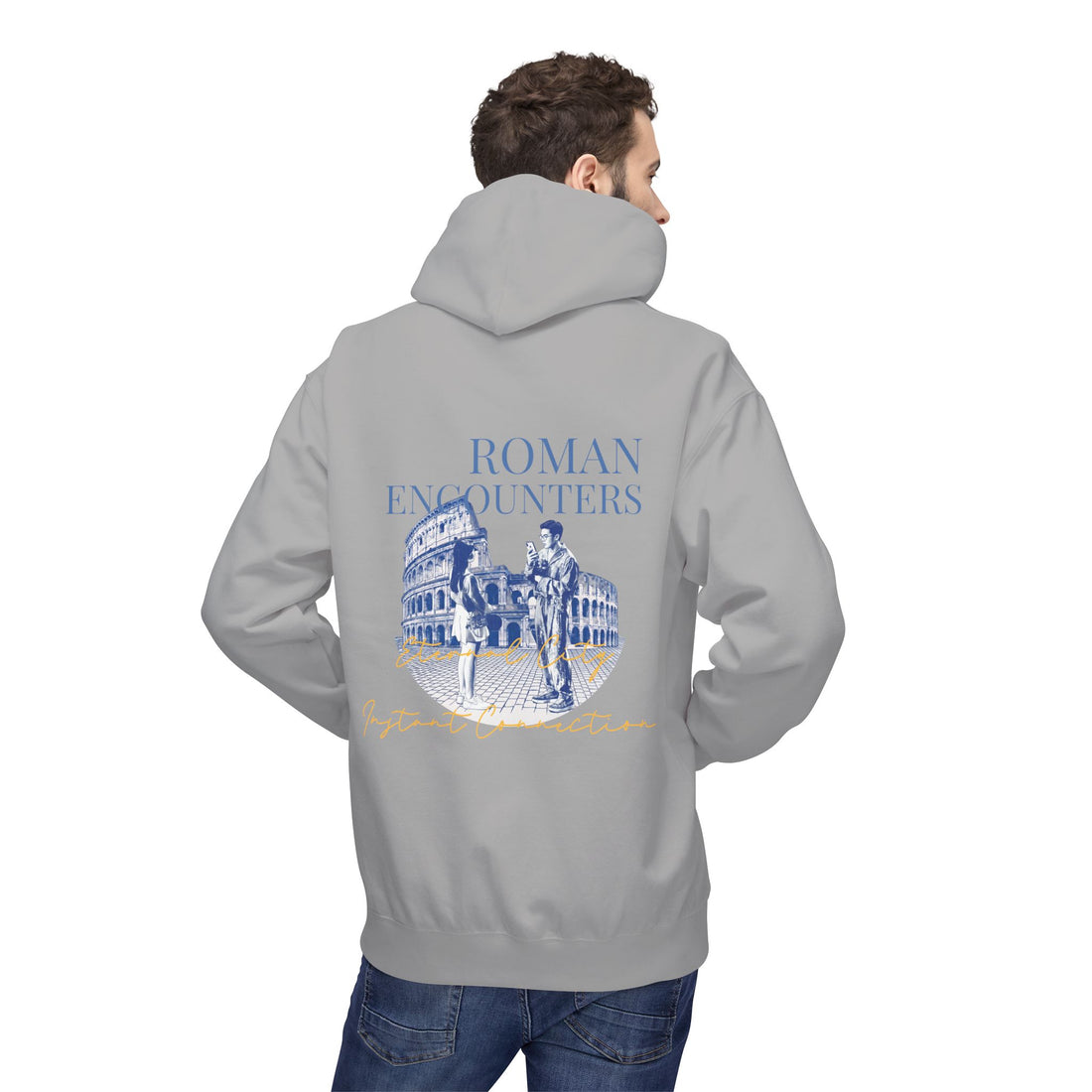 Roman Encounters Hoodie | Colosseum Travel Landmark Sweatshirt