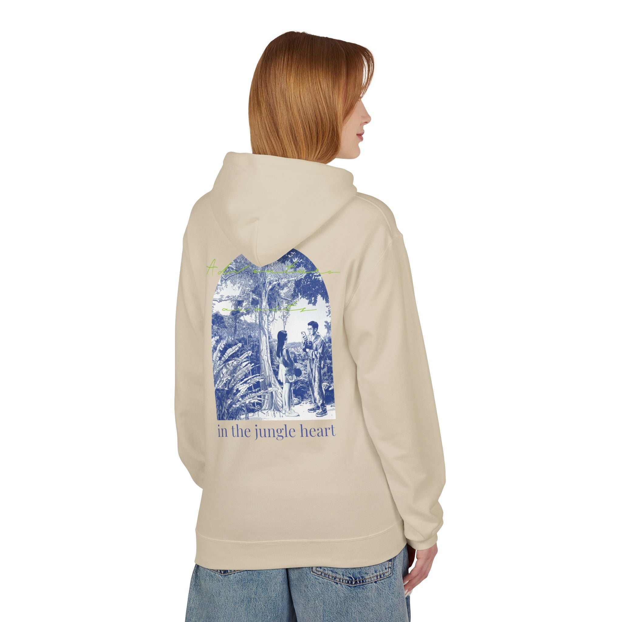 Jungle Adventure Hoodie – Vintage Tropical Travel Graphic Pullover Sweatshirt