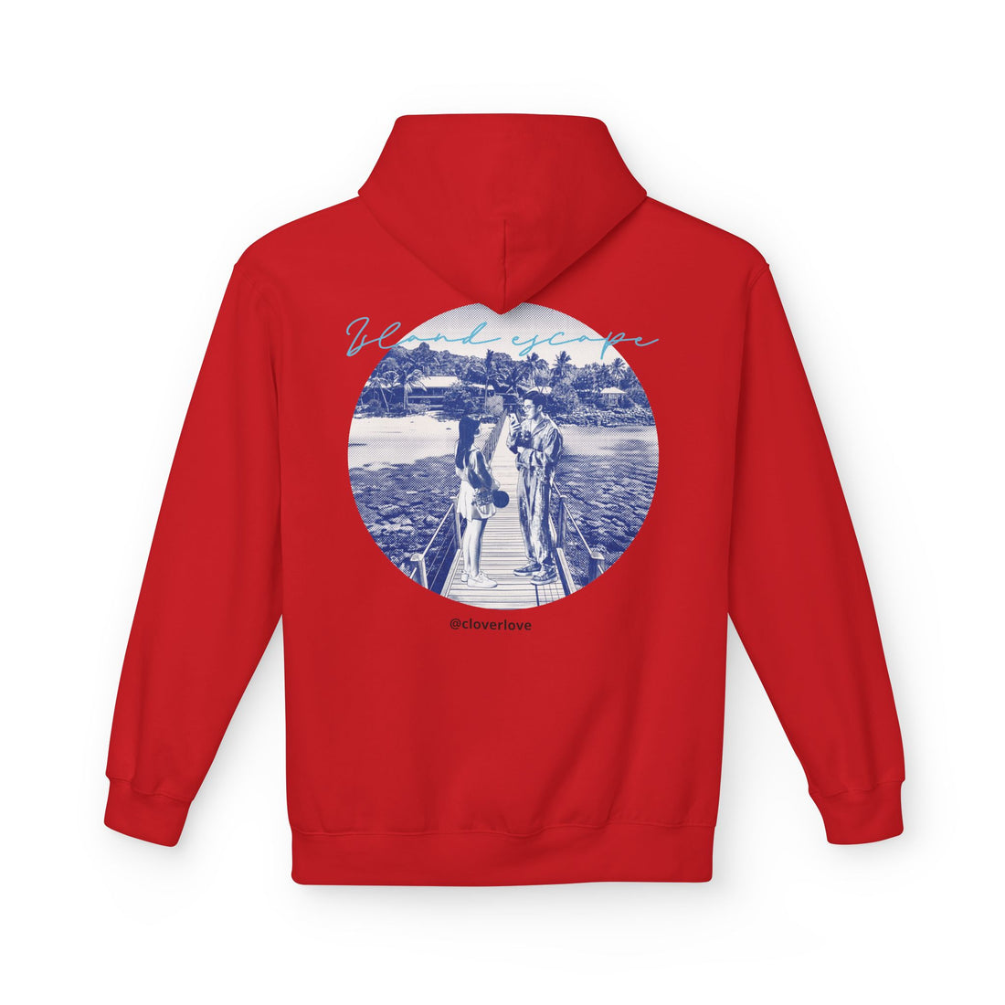 Kapuzenpulli für den Tropenurlaub | Romantisches Strandreise-Grafik-Sweatshirt