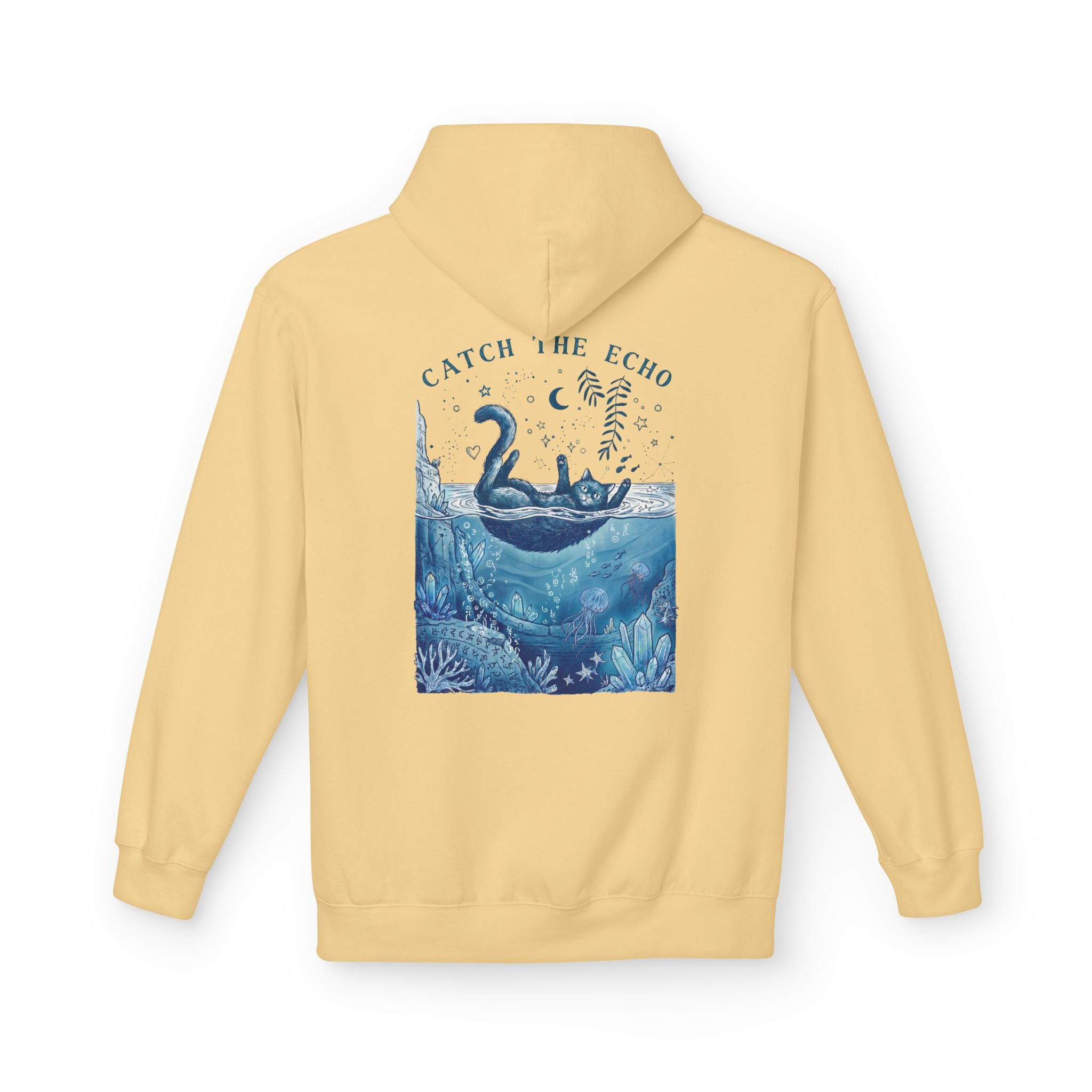 Cat Ocean Adventure Hoodie | Vintage Underwater Graphic Sweatshirt