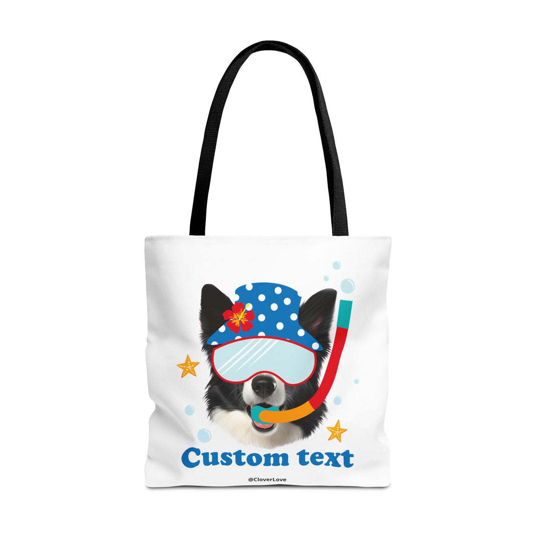 Custom Dog Tote Bag | Personalized Pet Photo Summer Canvas Bag