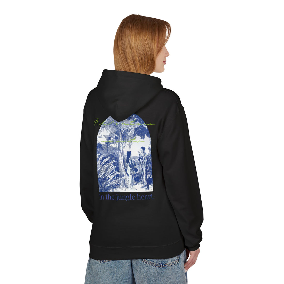 Jungle Adventure Hoodie – Vintage Tropical Travel Graphic Pullover Sweatshirt