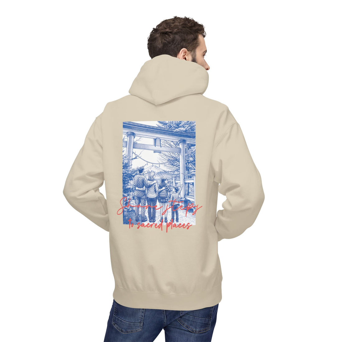 Sacred Places Hoodie | Vintage Travel Landmark Sweatshirt