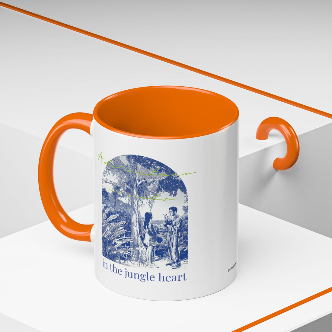 Jungle Adventure Travel Mug - Tropical Nature Coffee Cup for Explorers