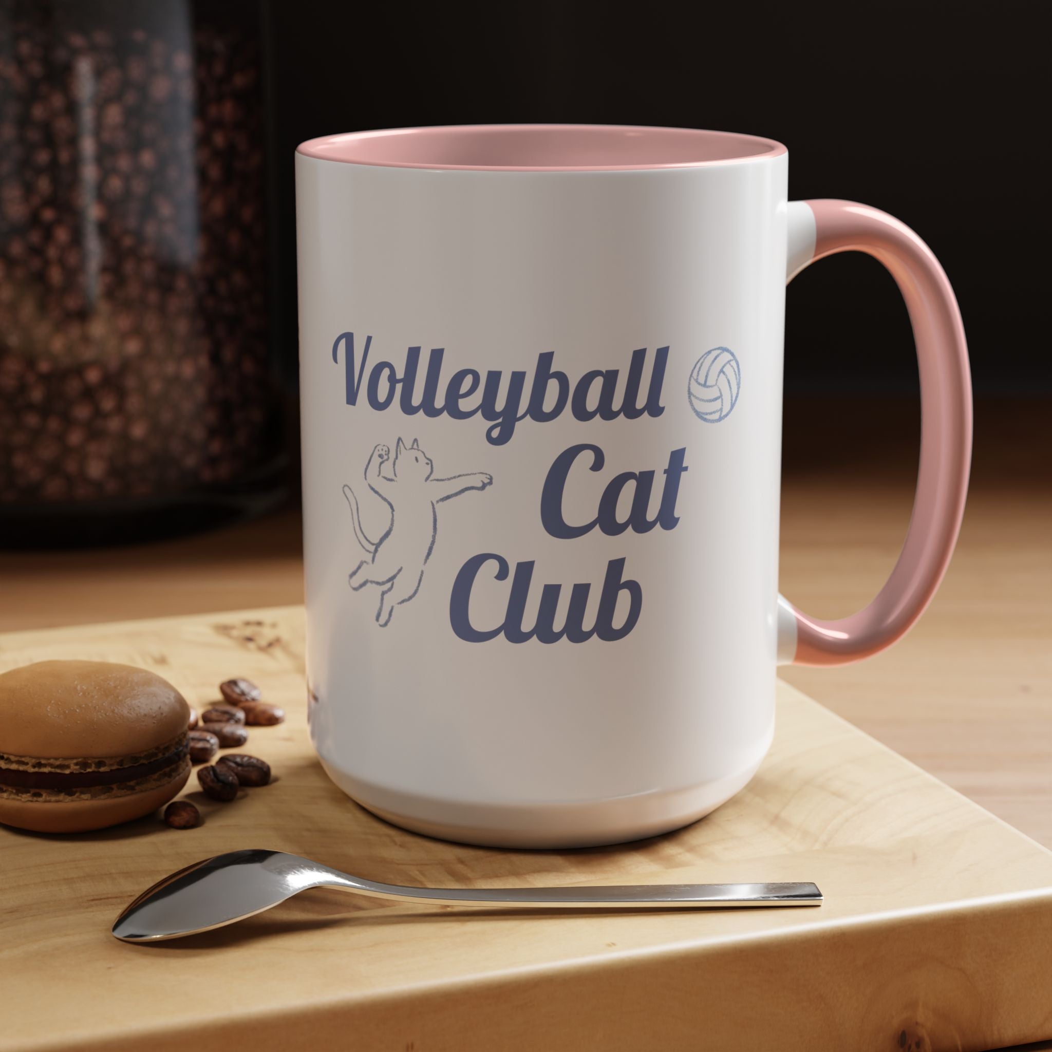 Volleyball Club Mug | Cat Design
