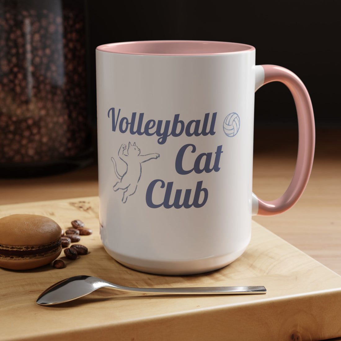 Volleyball Club Mug | Cat Design