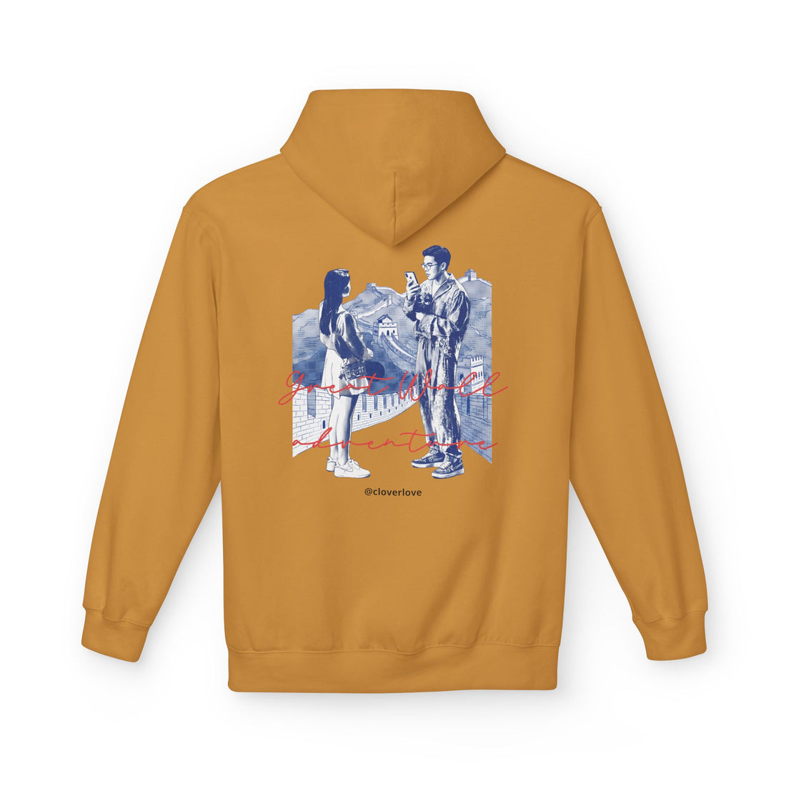 Abenteuer-Kapuzenpulli "Große Mauer" – Sommer-Fernweh-Sweatshirt