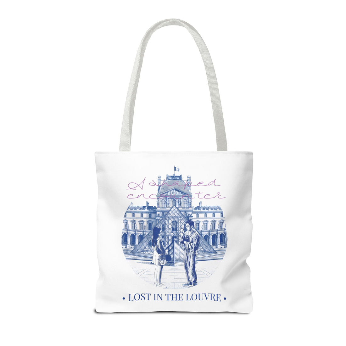 Louvre Paris Tote Bag | Vintage Museum Travel Canvas Bag