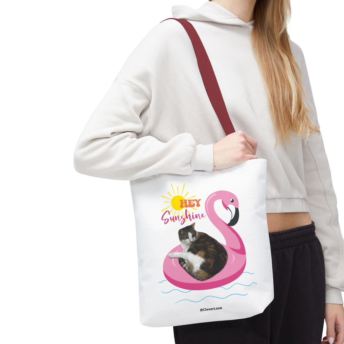 Custom Cat Tote Bag | Personalized Pet Photo Summer Bag