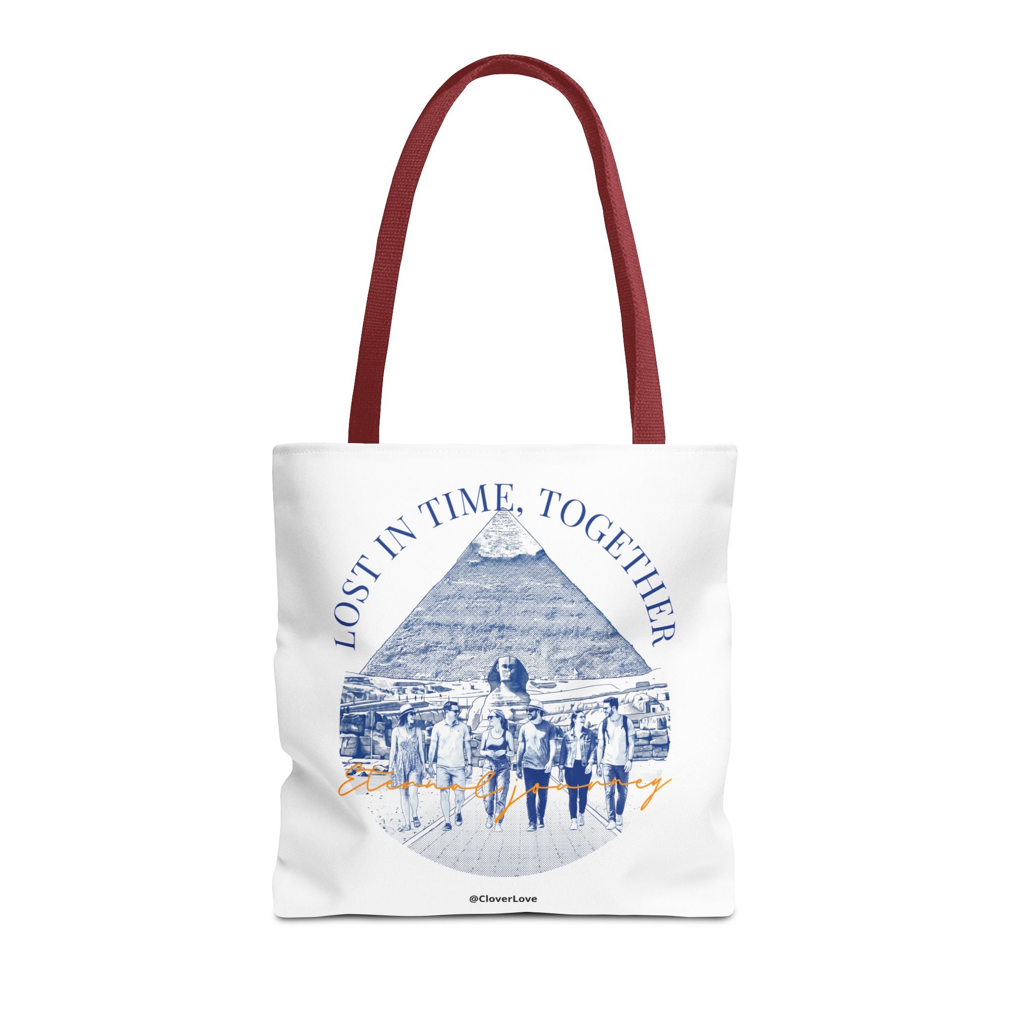 Egypt Pyramid Tote Bag | Vintage Travel Explorer Canvas Bag