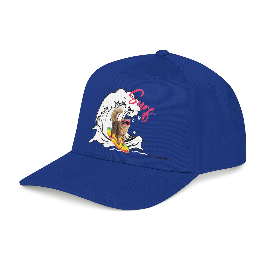 Cat Surf Adventure Hat – Cute Ocean Animal Hat, Beach Lover Gift for Cat Owners