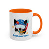 Sommer Tauchhund Tasse | Personalisierte Hundefoto Kaffeetasse mit individuellem Text