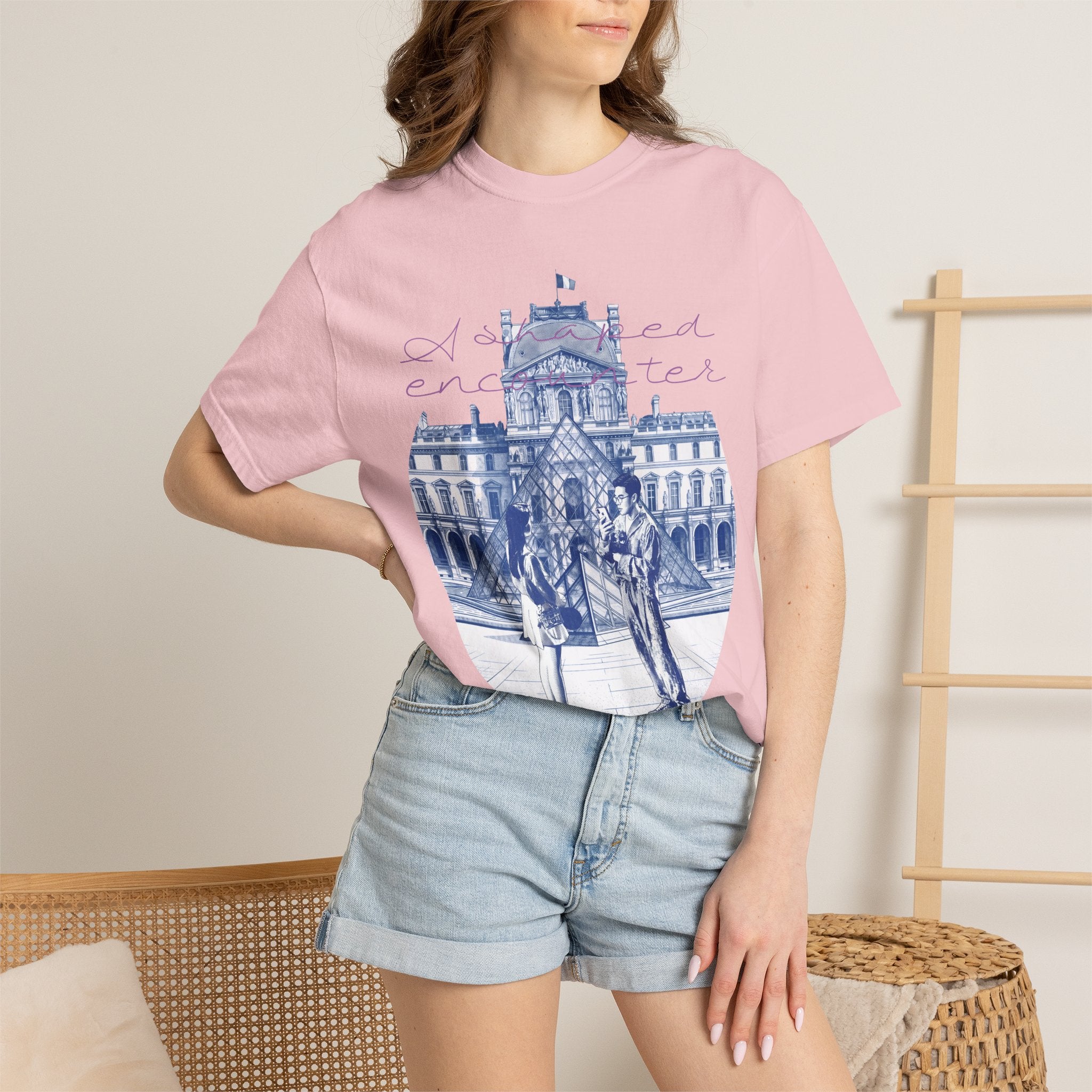 Custom Paris Louvre Travel T-Shirt - Vintage France Vacation Gift