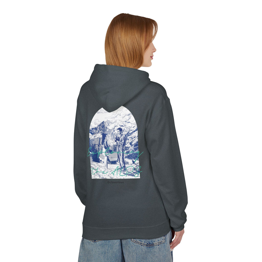 Mountain Travel Hoodie | Abenteuerlandschaft Grafik Pullover