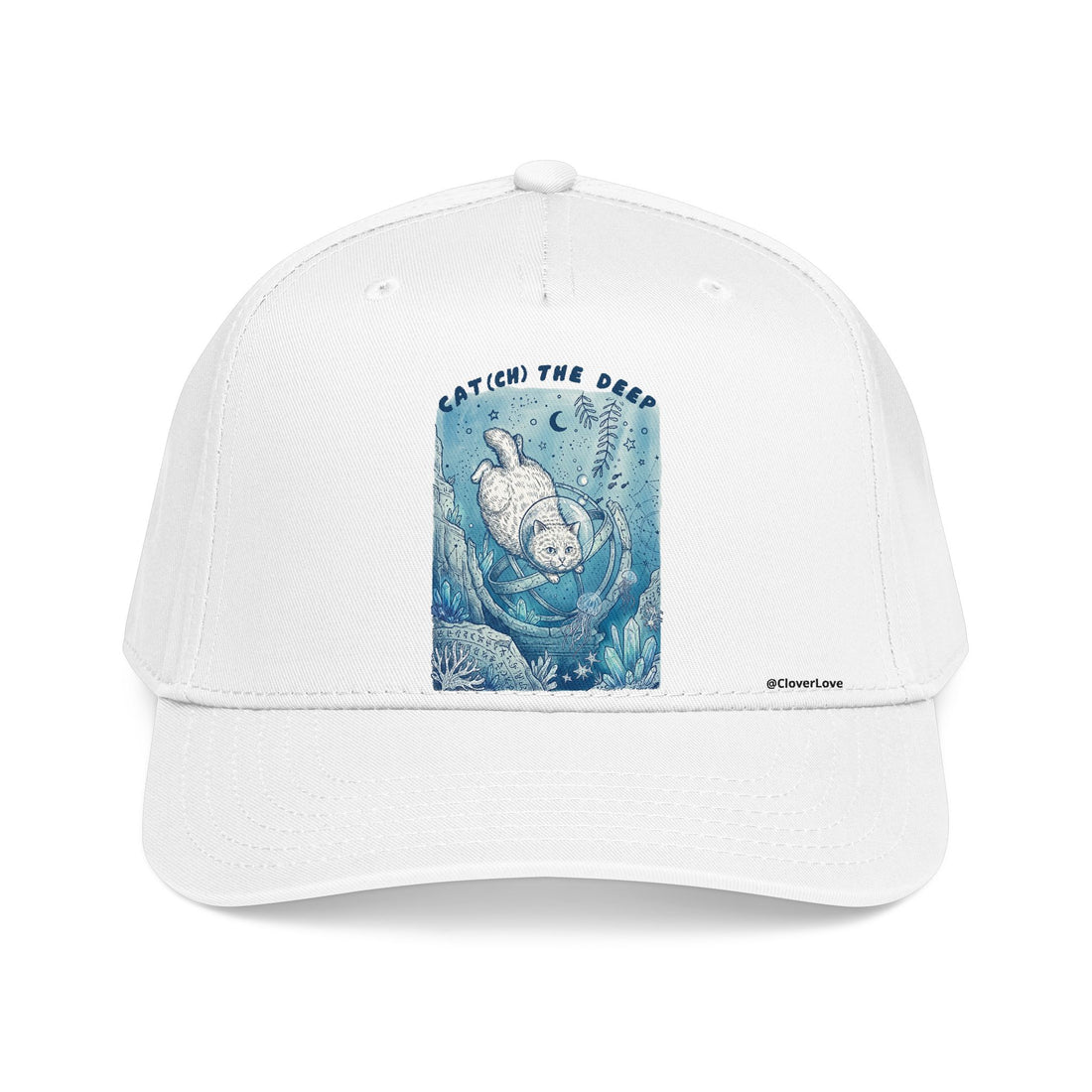 Deep Sea Cat Hat - Underwater Adventure Baseball Cap, Ocean Explorer Gift, Cat Lover Hat