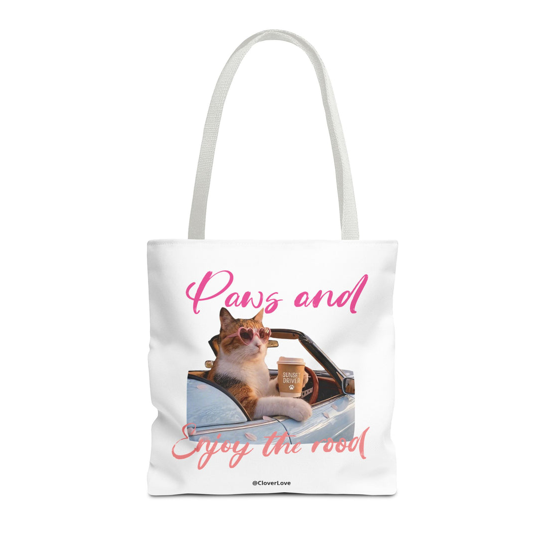 Cute Cat Tote Bag | Custom Cat Photo Personalized Canvas Bag