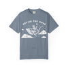Cat Riding Whale T-Shirt - Fantasy Ocean Adventure Graphic Tee for Cat Lovers