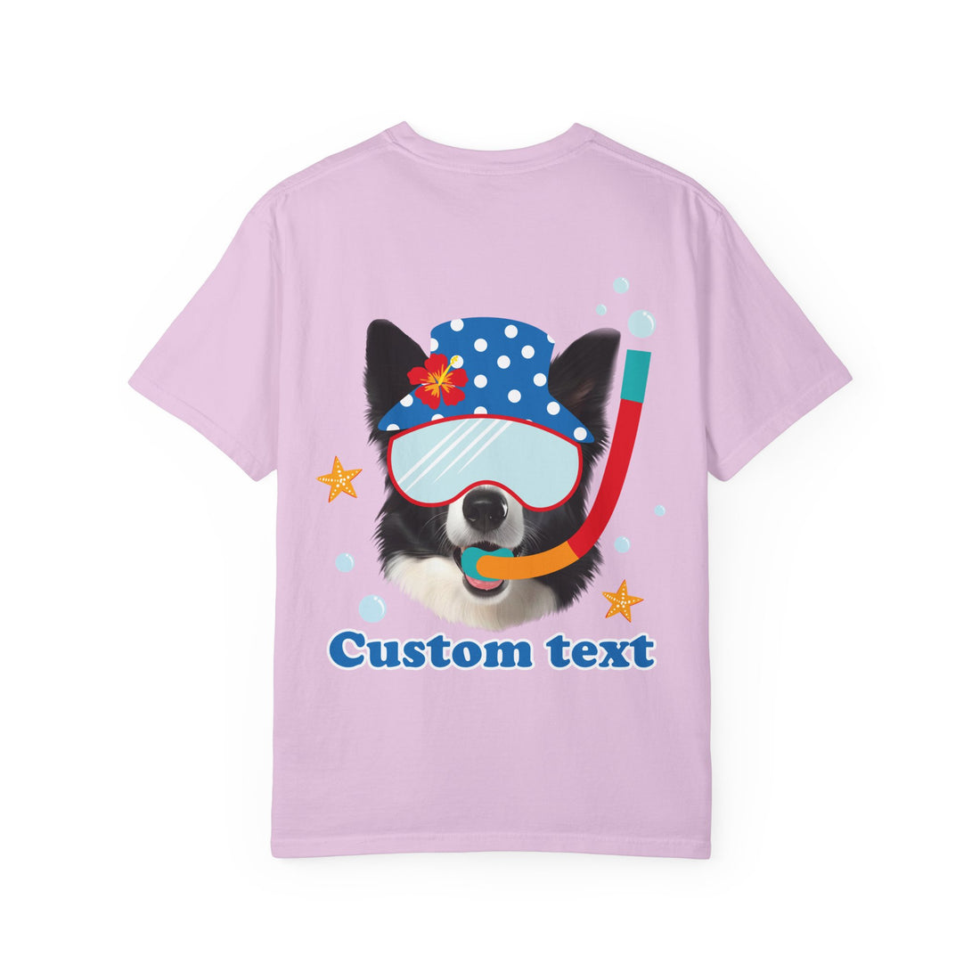 Custom Dog Summer T-Shirt - Funny Beach Diving Dog Tee, Dog Lover Gift