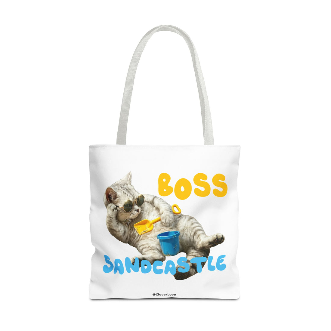 Funny Cat Tote Bag | Custom Pet Photo Personalized Canvas Bag
