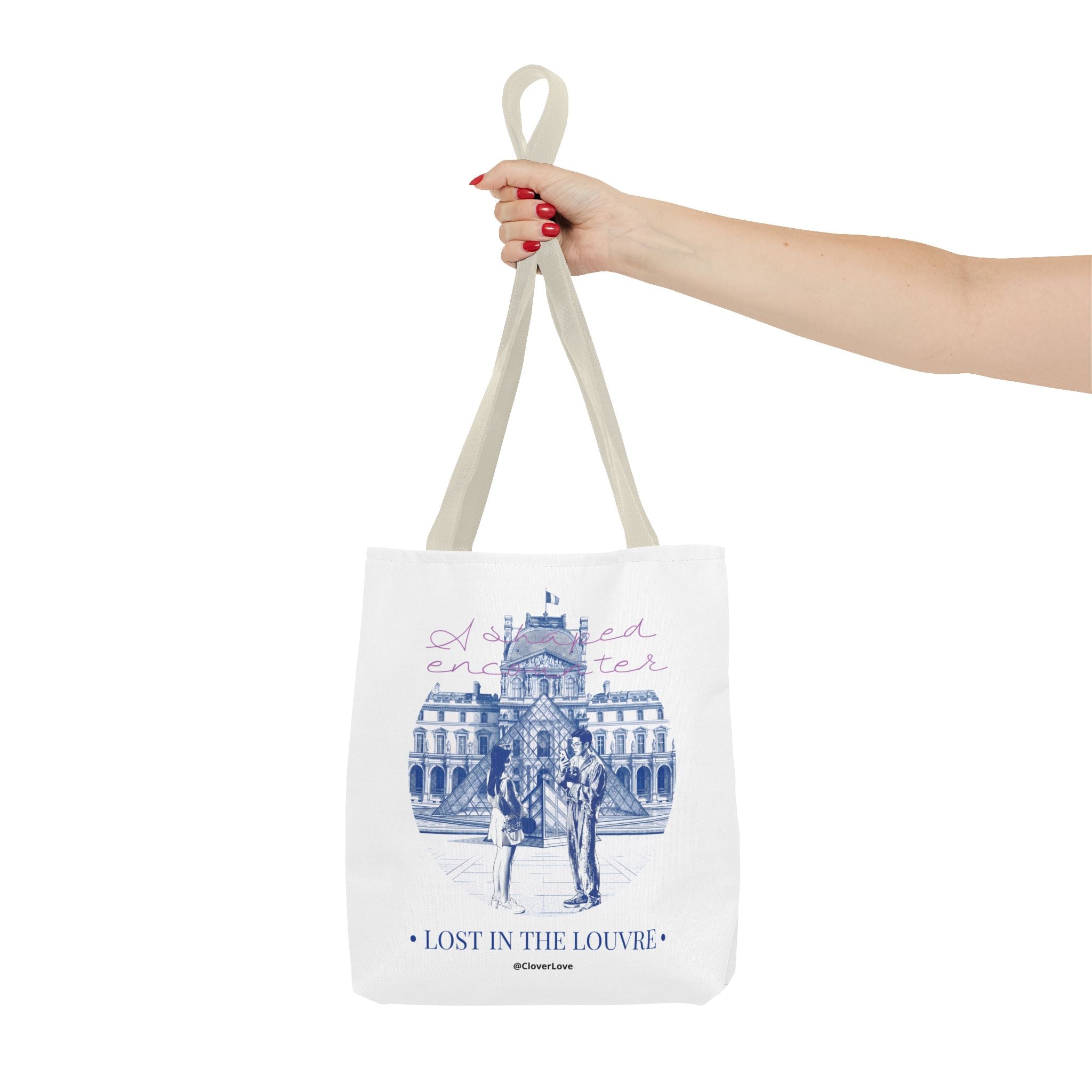 Louvre Paris Tote Bag | Vintage Museum Travel Canvas Bag