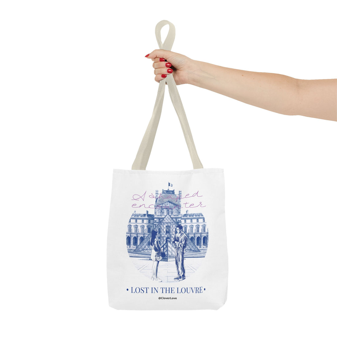 Louvre Paris Tote Bag | Vintage Museum Travel Canvas Bag