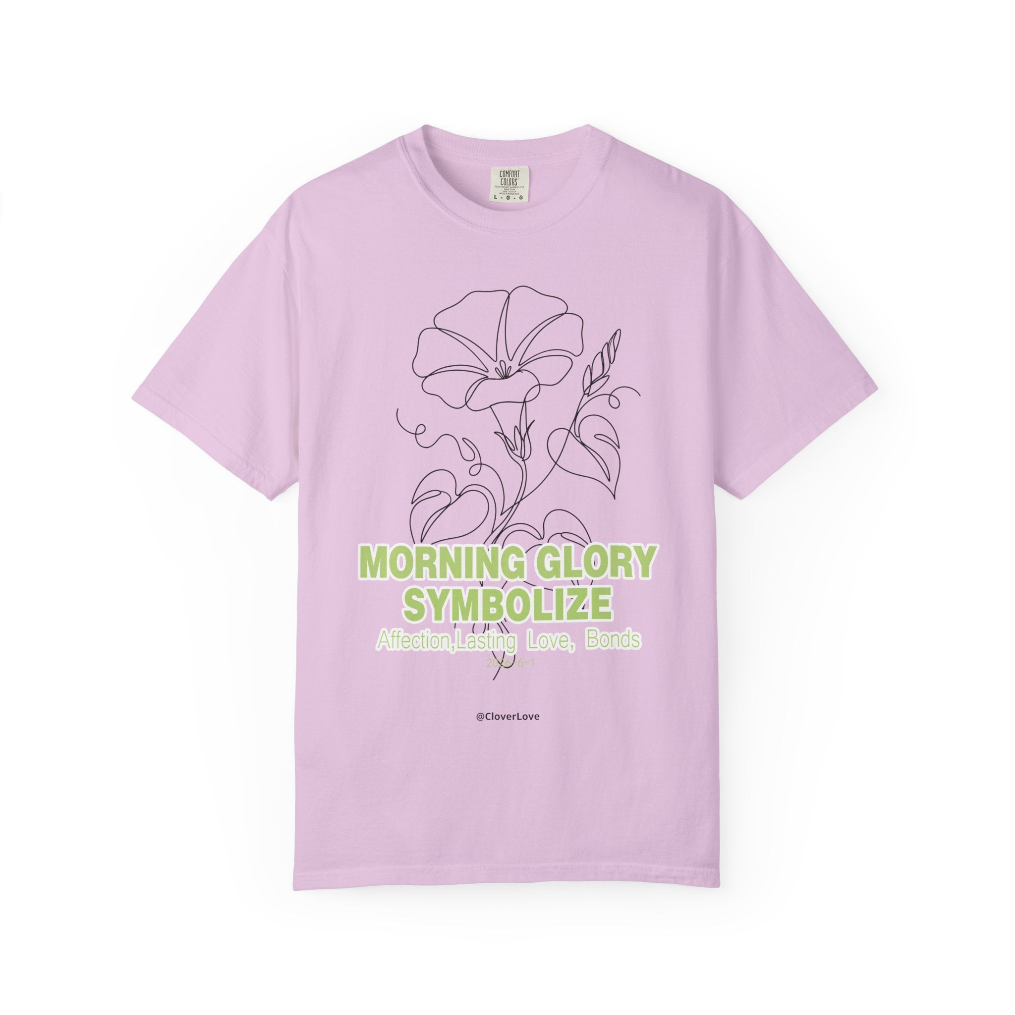 Morning Glory Flower T-Shirt - Botanical Graphic Shirt for Flower Lovers