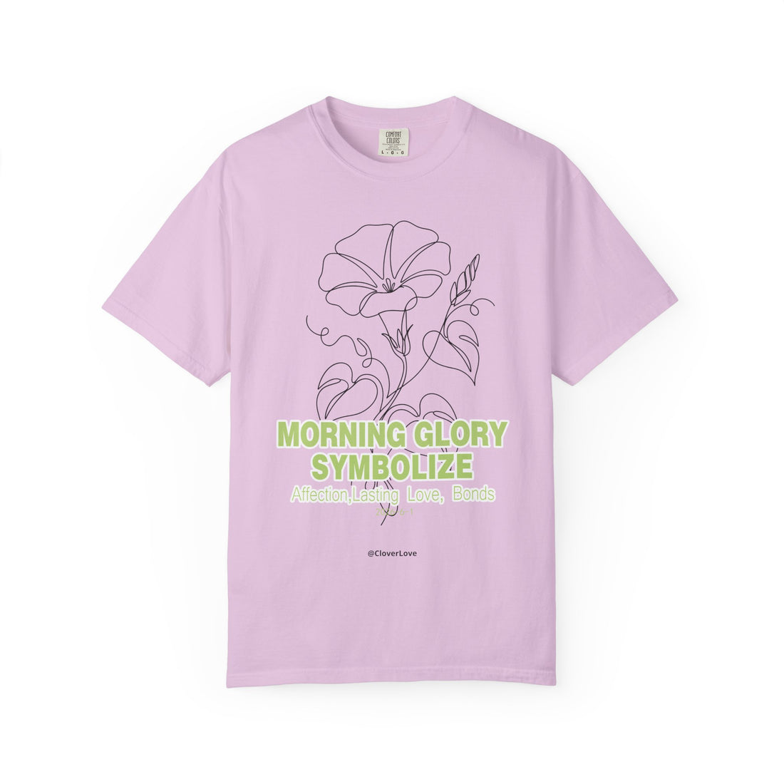 Morning Glory Flower T-Shirt - Botanical Graphic Shirt for Flower Lovers