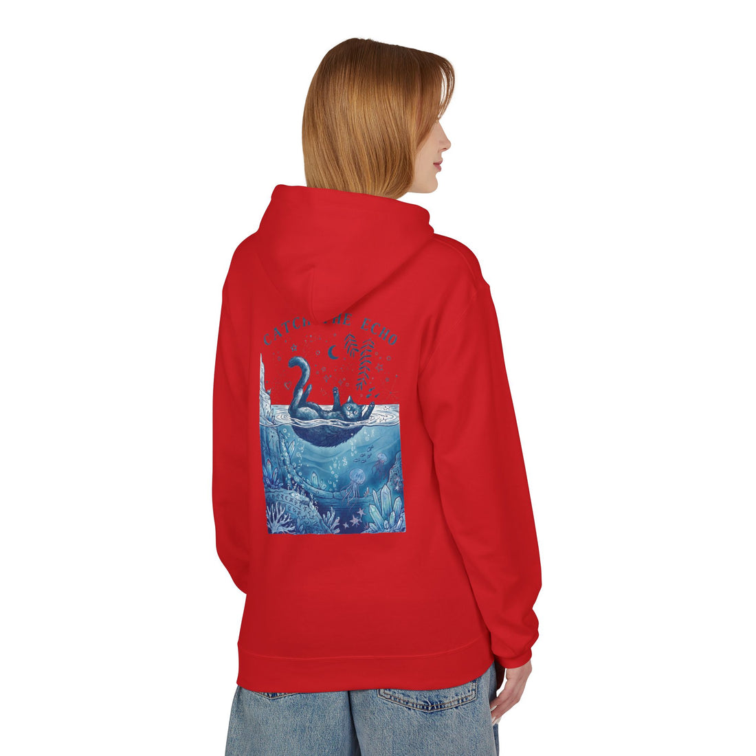 Cat Ocean Adventure Hoodie | Vintage Underwater Graphic Sweatshirt