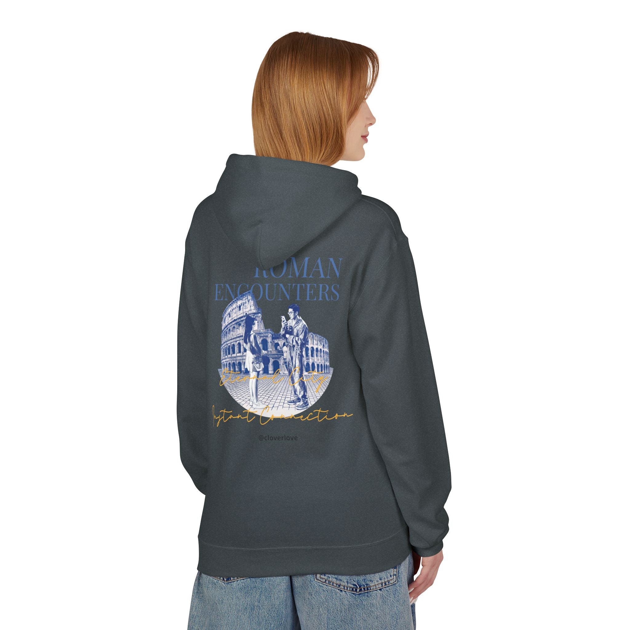 Kapuzenpullover „Römische Begegnungen“ | Kolosseum Reise-Wahrzeichen Sweatshirt