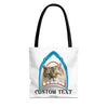 Funny Cat Tote Bag | Custom Pet Photo Shark Summer Bag