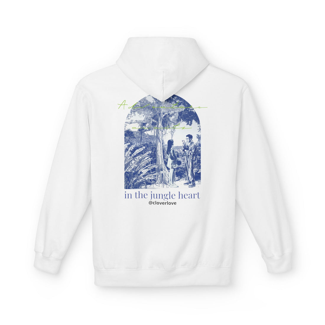 Dschungel-Abenteuer Hoodie – Vintage Tropical Travel Grafik Pullover Sweatshirt