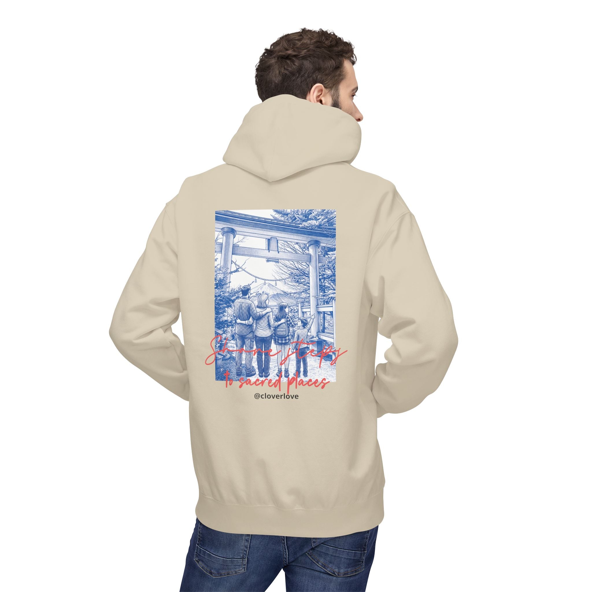 Sacred Places Hoodie | Vintage Reise-Wahrzeichen Sweatshirt