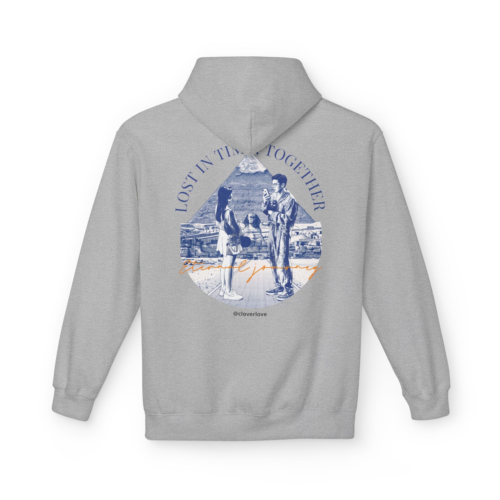 Vintage Reise Hoodie | Pärchen Wahrzeichen Grafik Sweatshirt