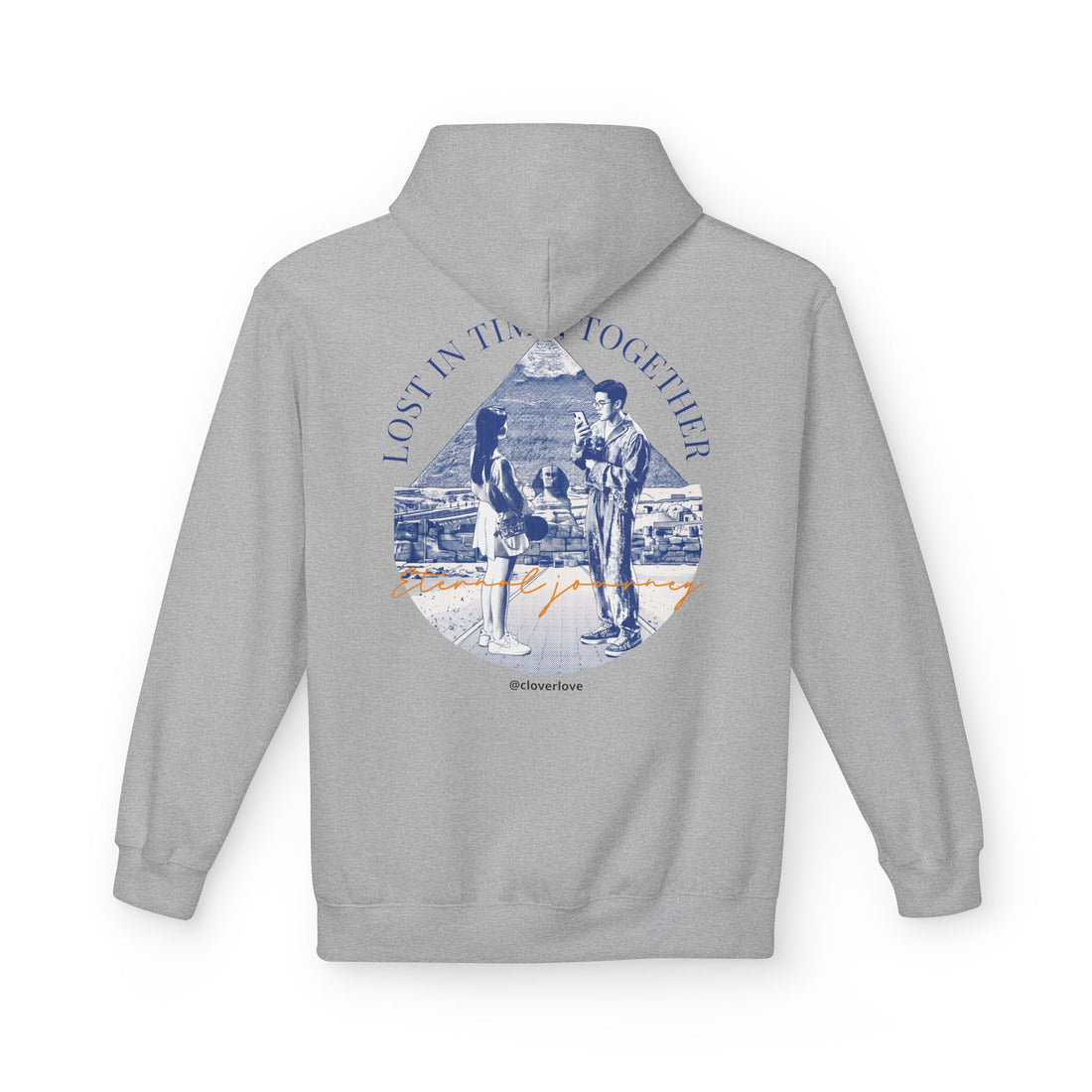 Vintage Reise Hoodie | Pärchen Wahrzeichen Grafik Sweatshirt