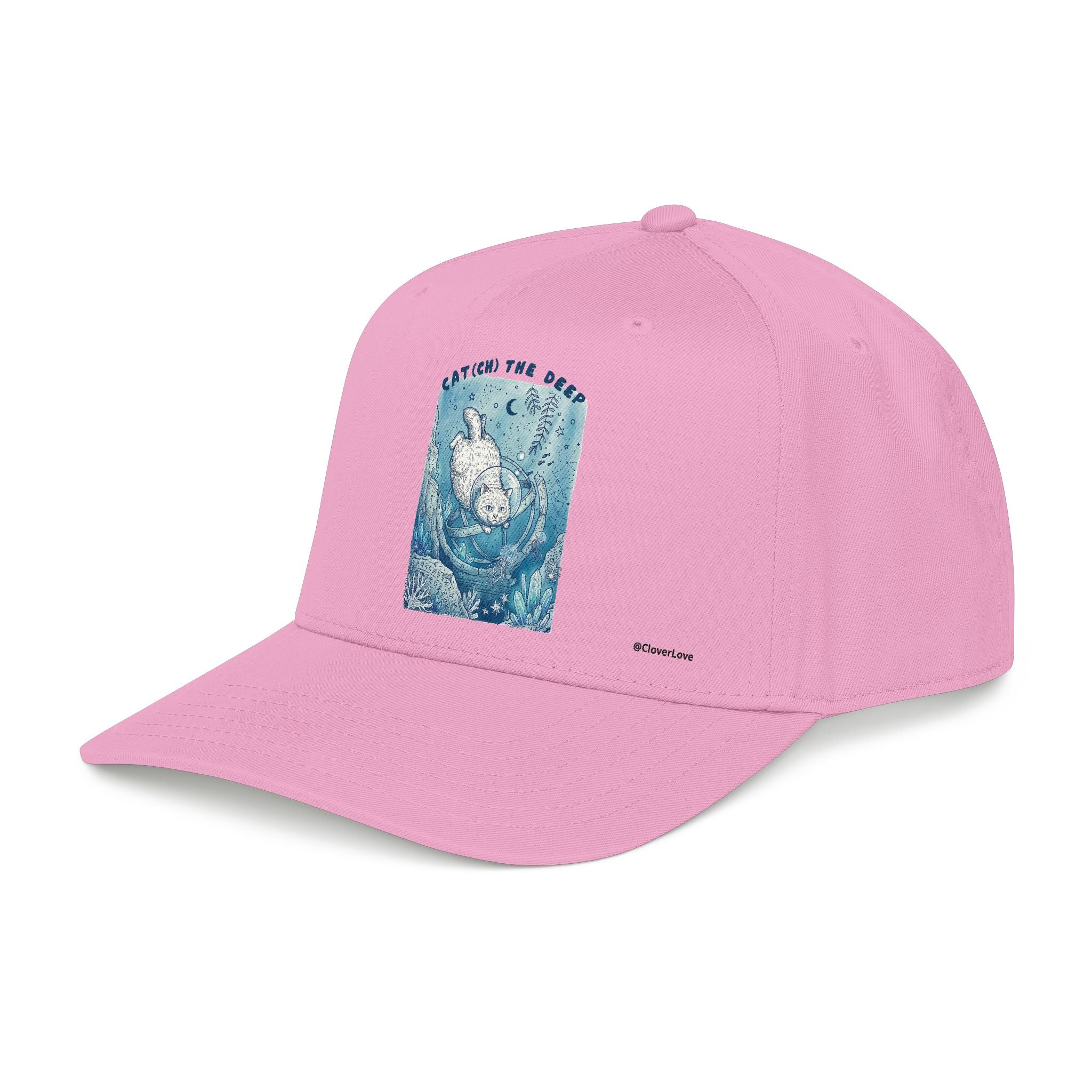 Deep Sea Cat Hat - Underwater Adventure Baseball Cap, Ocean Explorer Gift, Cat Lover Hat