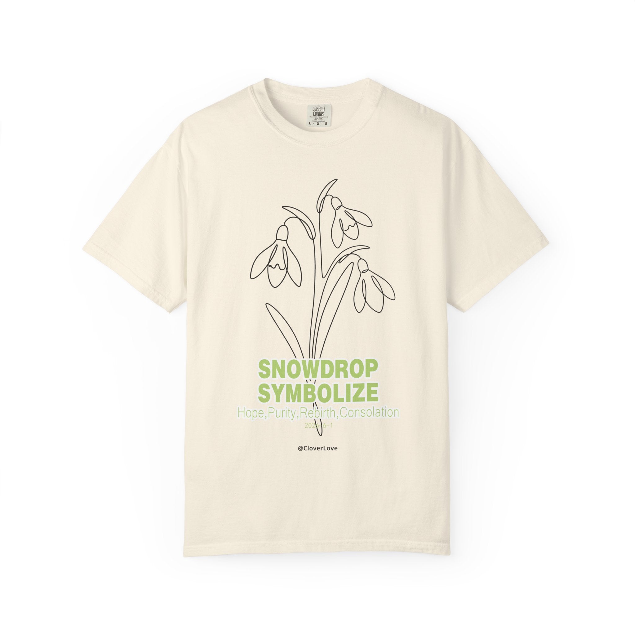 Snowdrop Flower T-Shirt - Botanical Shirt for Flower Lovers
