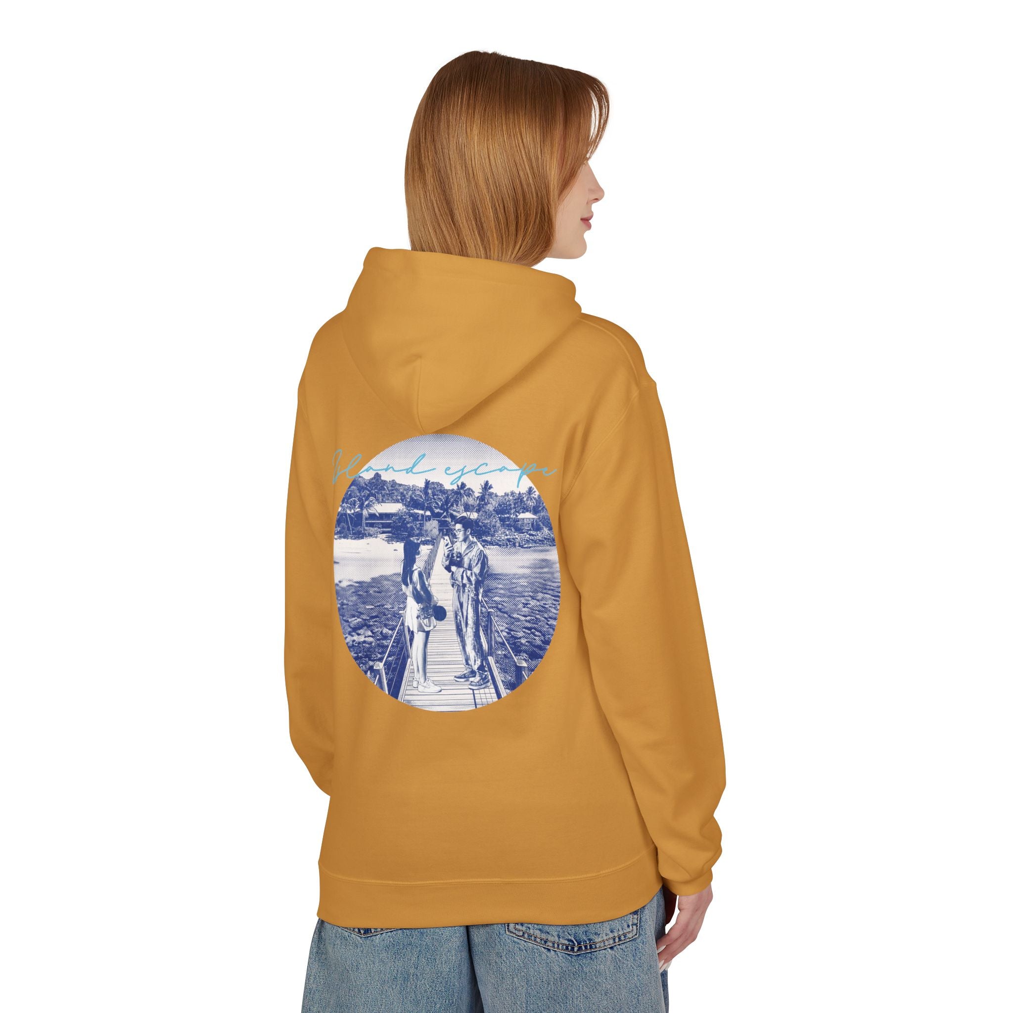 Tropical Vacation Hoodie | Romantic Beach Travel Graphic Sweatshirt